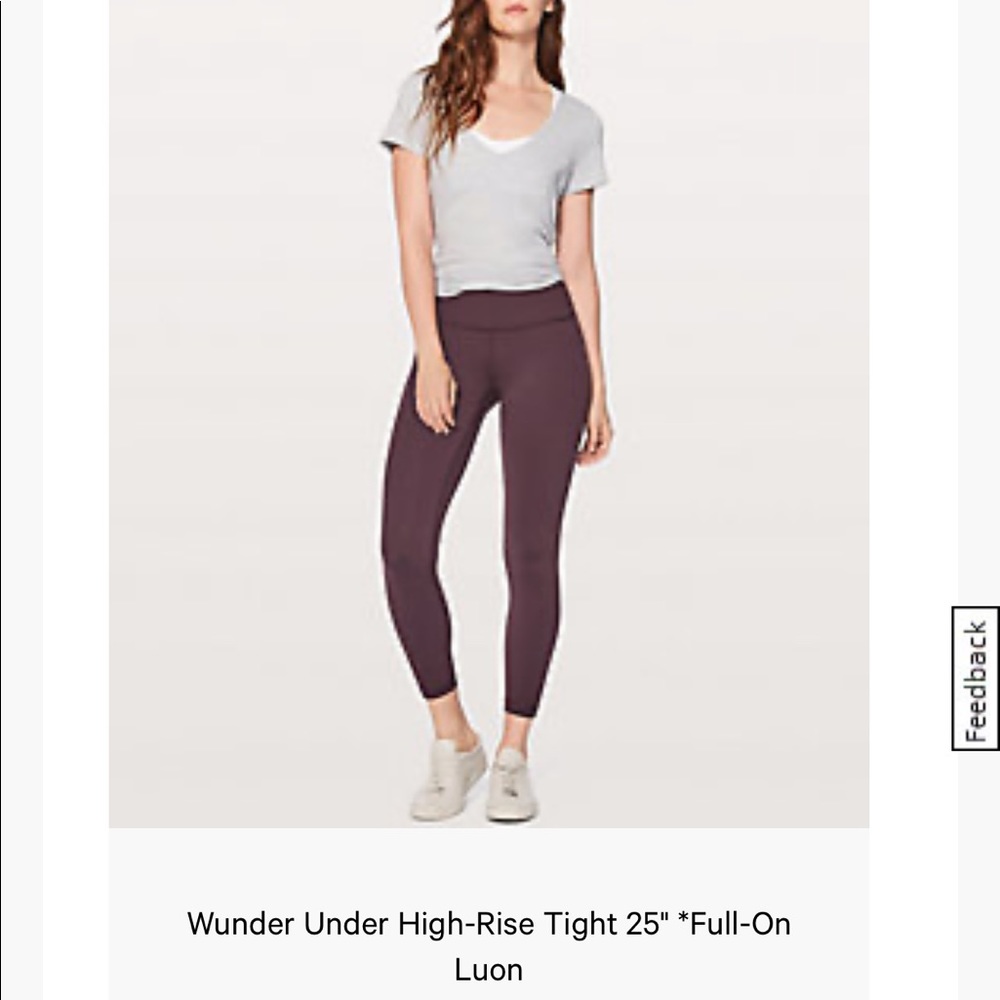 Lululemon Wunder Under HR Legging/FullonLuon Sz4